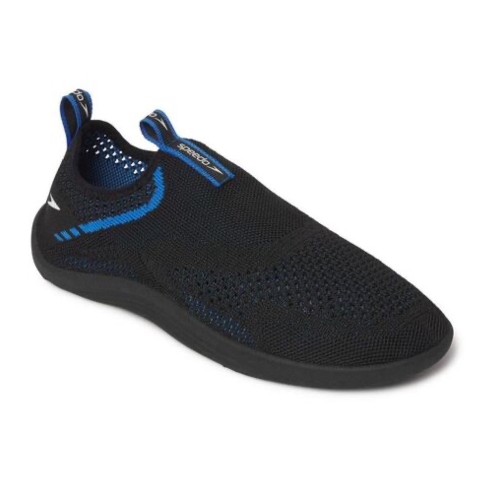 Speedo Mens Surf Strider Water Shoes Black Blue Slip On Swim Beach Pool‎